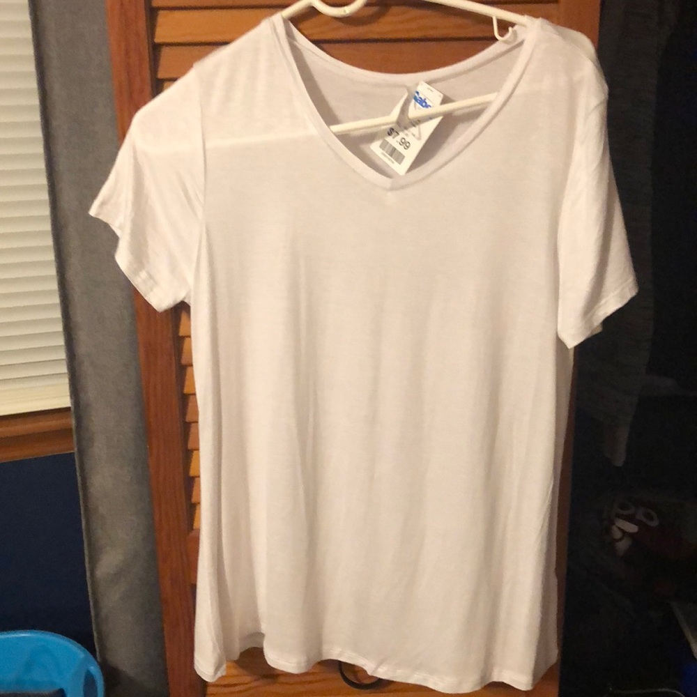 White v neck shirt NWT make offer